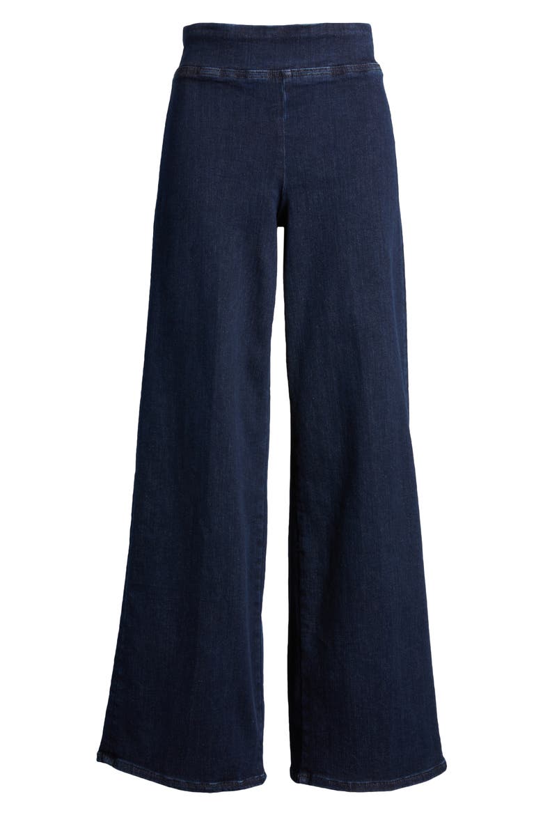Jet Set Slim Palazzo Pull-On Jeans, Alternate, color, KELLER