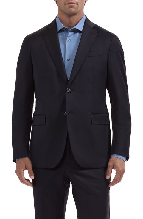 Two-Button Stretch Virgin Wool Blazer