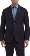 Bugatchi Two-Button Stretch Virgin Wool Blazer