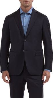 Bugatchi Two-Button Stretch Virgin Wool Blazer