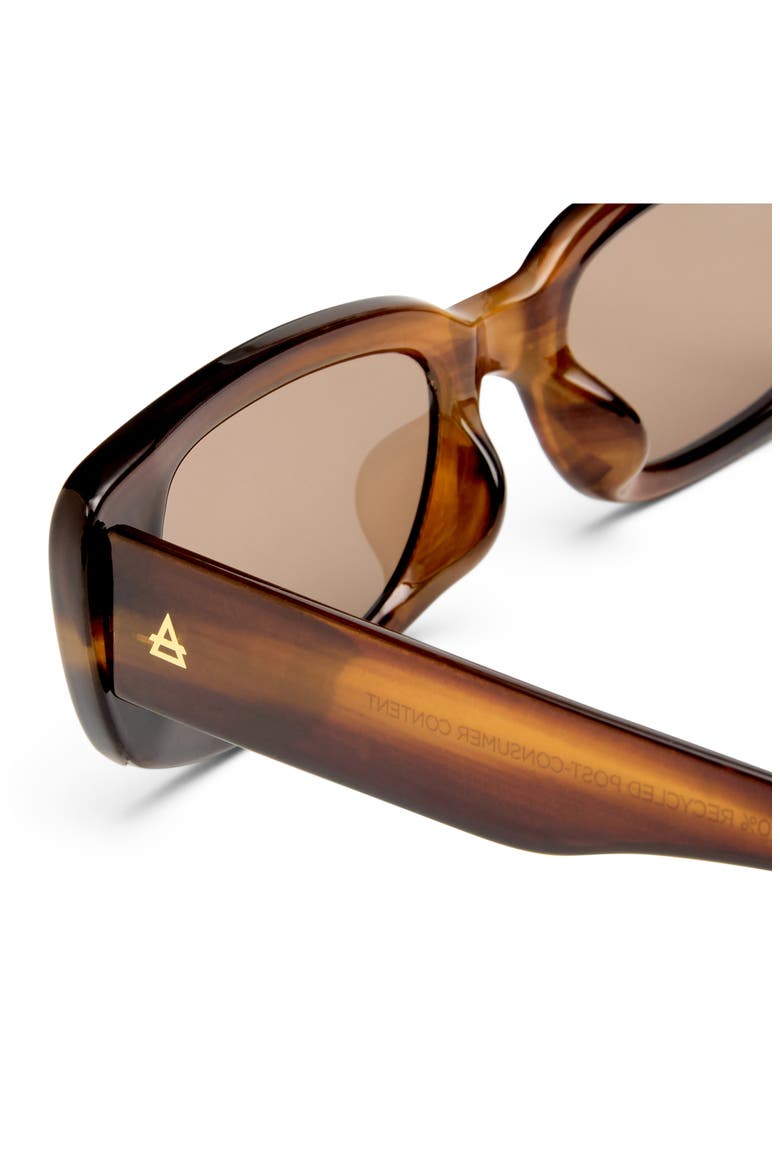 Ceres 51mm Rectangular Sunglasses, Alternate, color, CHOCOLATE HAZE