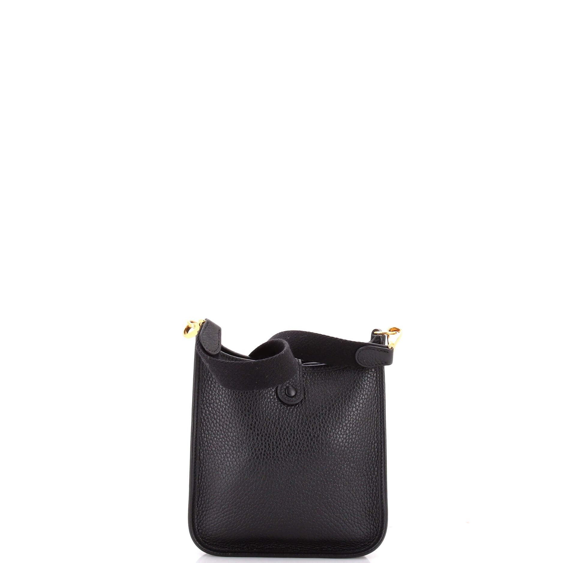 Pre-Owned Hermes Evelyne Bag Gen III Clemence TPM, Alternate, color, Noir