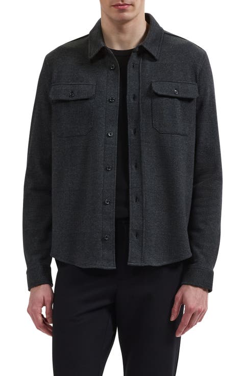 Long Sleeve Knit Button Down Shirt
