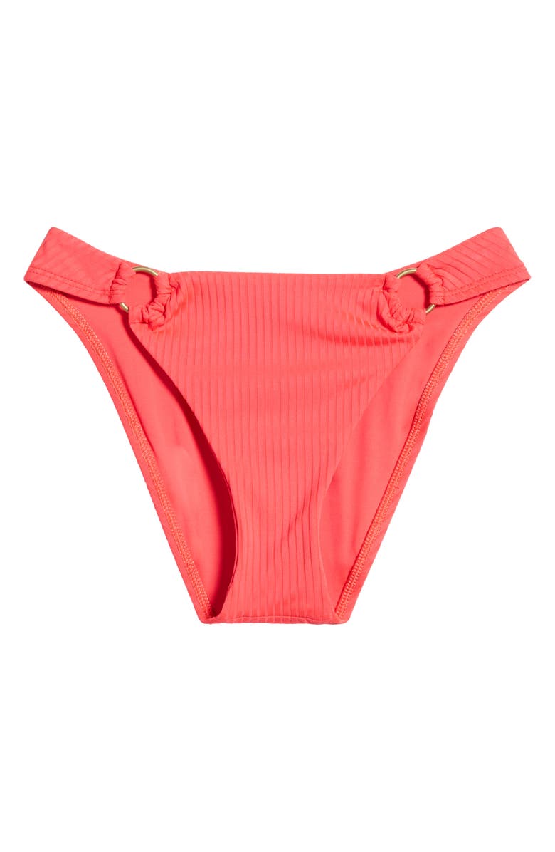 Vitamin A<sup>®</sup> Cosmo Ring Detail Rib Bikini Bottoms, Main, color, 
