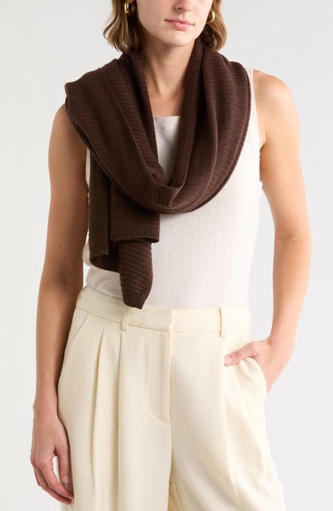 Cashmere Rib Scarf