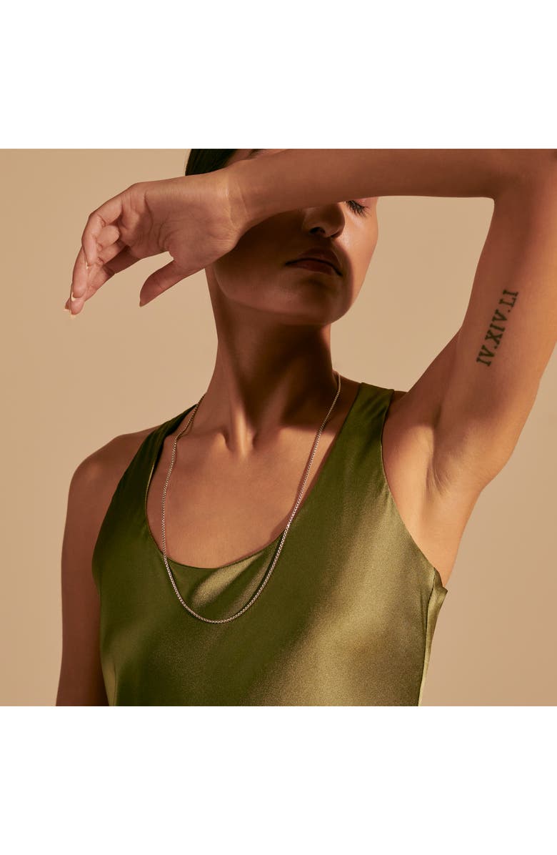 John Hardy Box Chain Necklace, Alternate, color, Silver