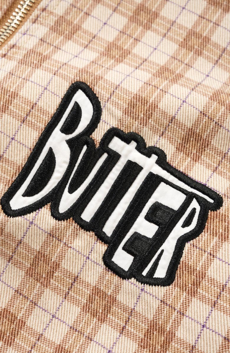 Butter Goods Peanuts<sup>®</sup> Snoopy Spike Cotton Jacket, Alternate, color, Sandstone Plaid