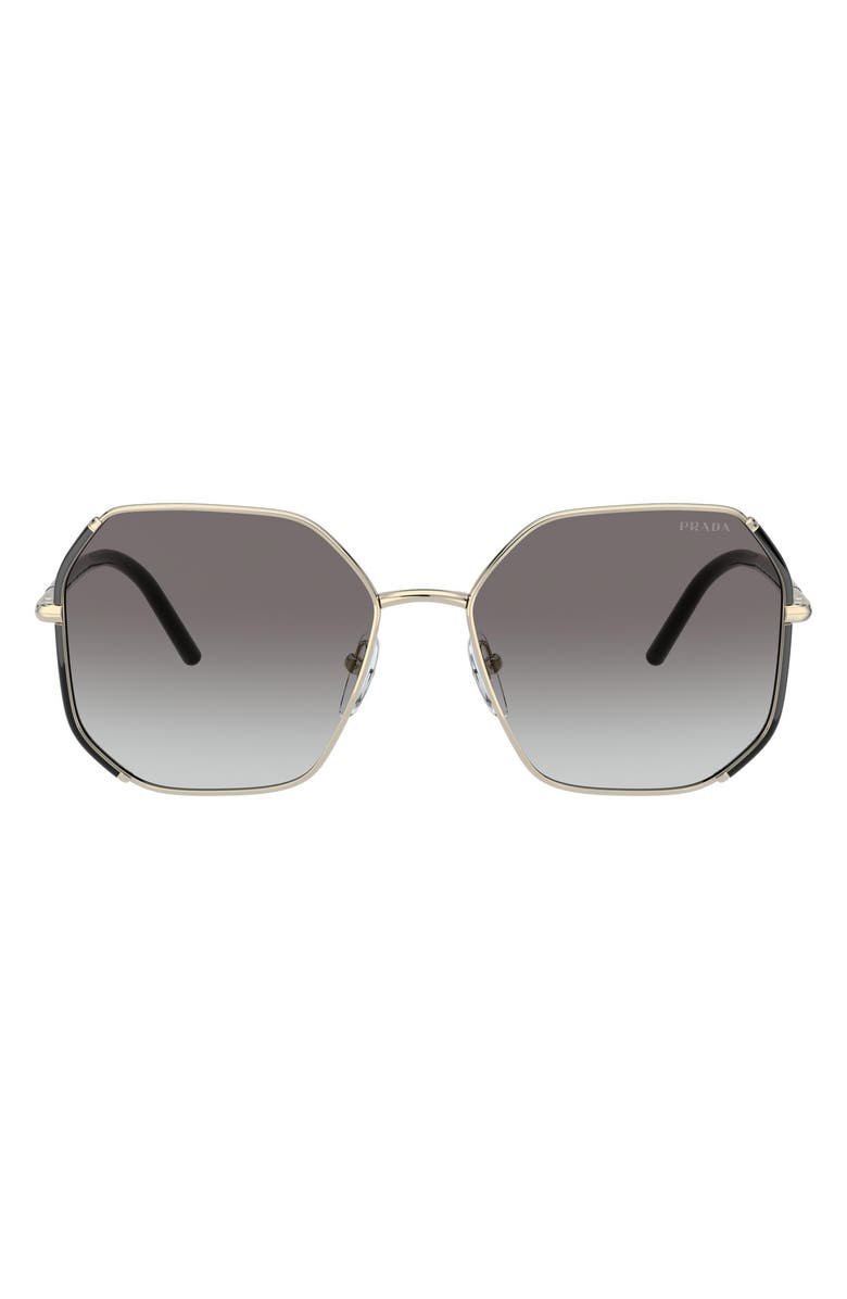Prada 58mm Square Sunglasses, Main, color,
