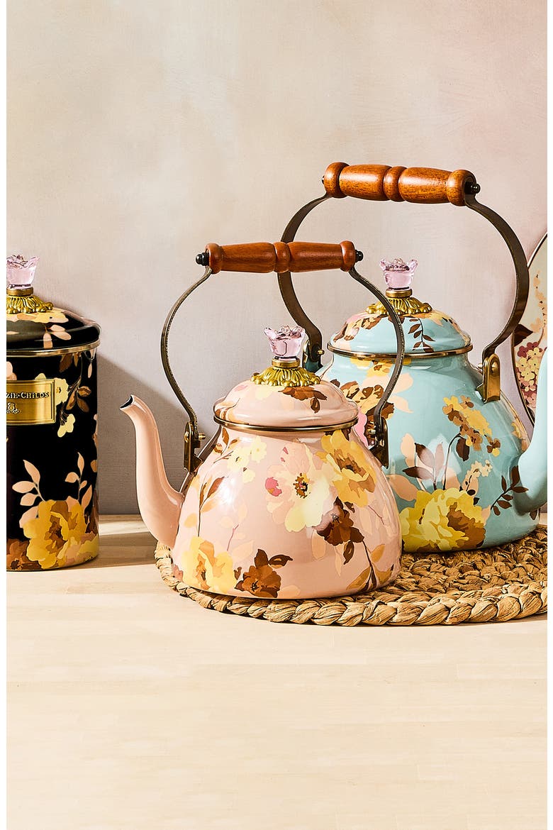Wild Rose Mauve 2-Quart Tea Kettle, Alternate, color, MAUVE