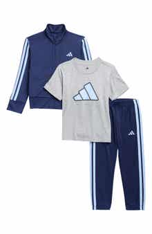 Kids' 3-Piece Tricot Jacket, Track Pants & T-Shirt Set