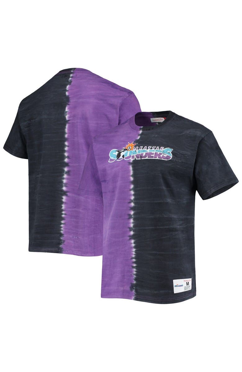 Mitchell & Ness Men's Mitchell & Ness Purple Seattle Sounders FC Vertical Tie-Dye Top, Main, color, 