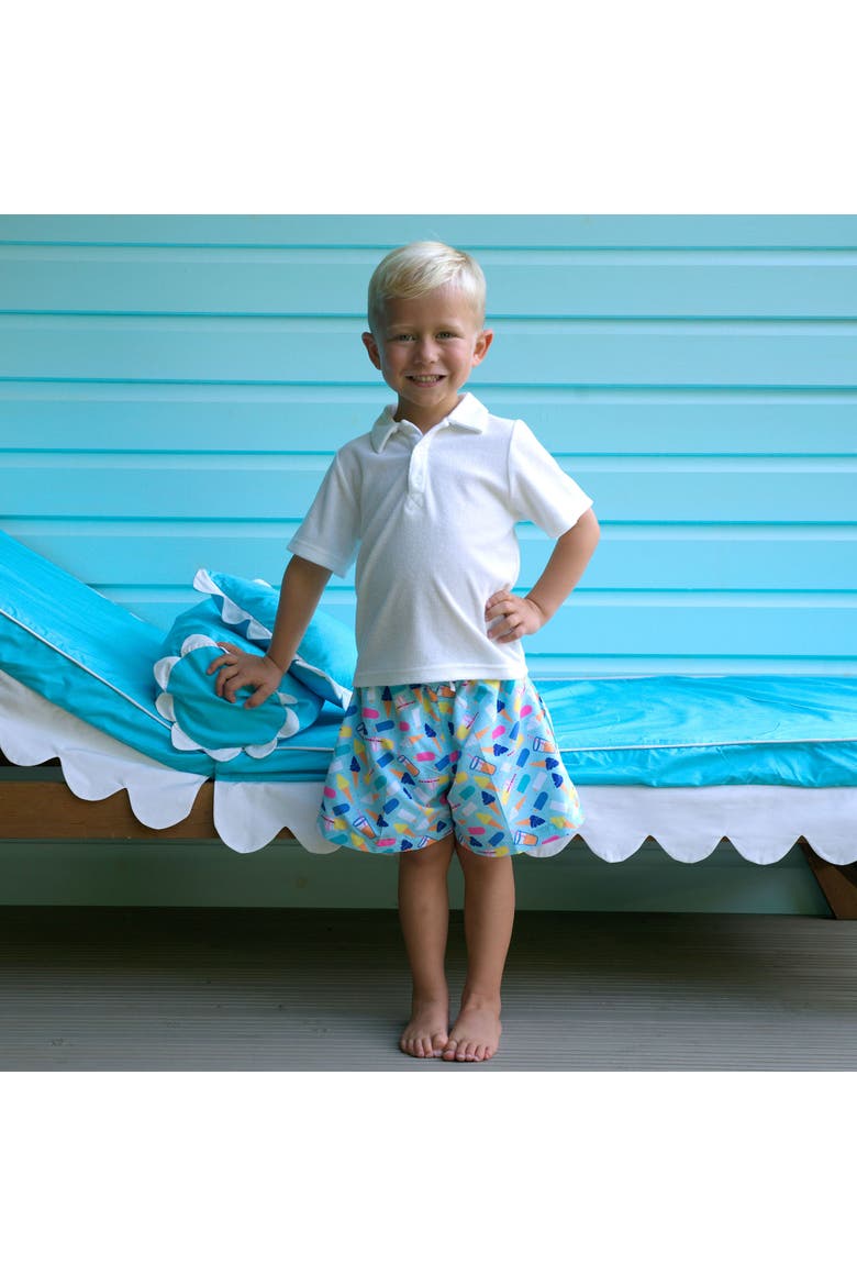 Boys' Ice Cream Swim Shorts, Alternate, color, Blue