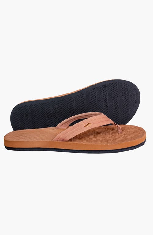 Indosole Responsibly-made Tire Sole Easy Living Flip Flops In Brown