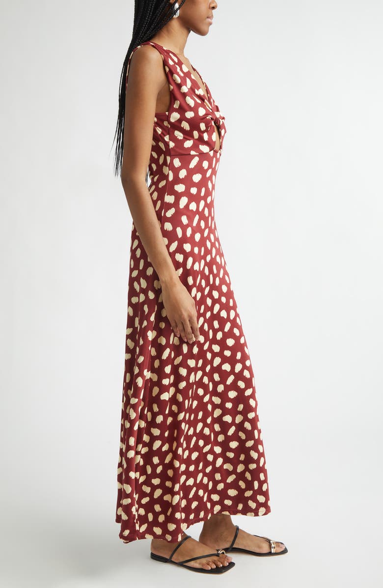 Johanna Ortiz Horizonte Mistico Reversible Print Jersey Maxi Dress, Alternate, color, Cherry / Ecru