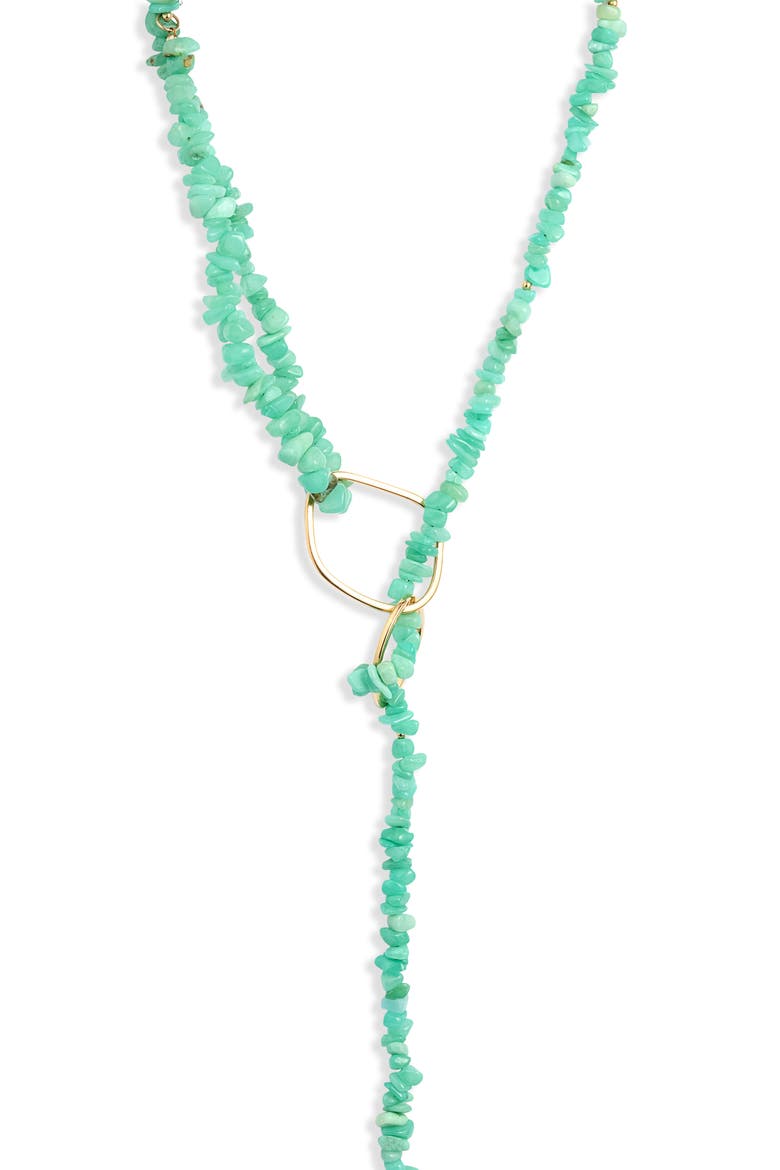Zeina 14k Gold Filled Amazonite Lariat Necklace, Main, color, AMAZONITE