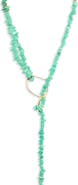 House of Olia Zeina 14k Gold Filled Amazonite Lariat Necklace