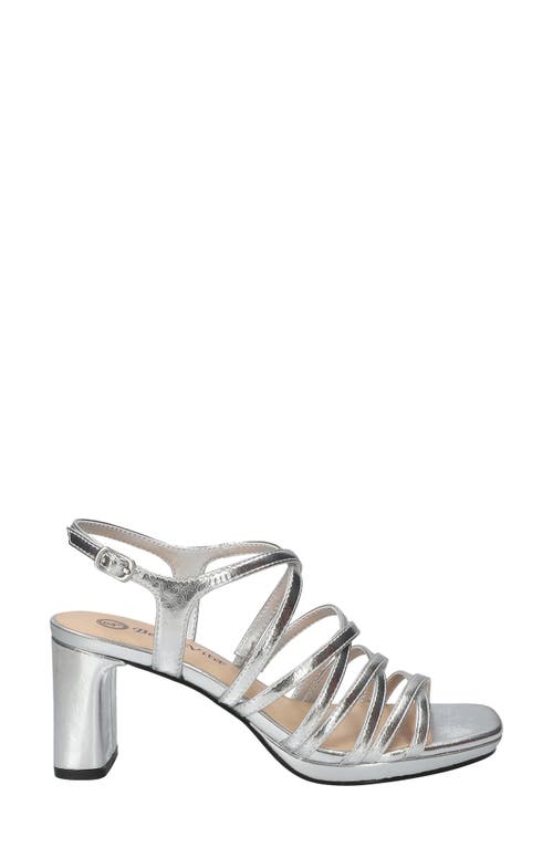Bella Vita Damsel Slingback Sandal In Silver