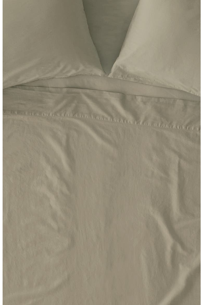 Organic Cotton Organic Room Service Sateen Sheet Set, Alternate, color, Spray Green