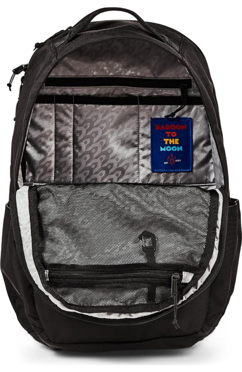 Baboon to the Moon City Water Repellent Backpack, Alternate, color, Black