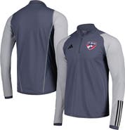 adidas Men's adidas Gray FC Dallas 2024 On-Field AEROREADY Quarter-Zip Training Top