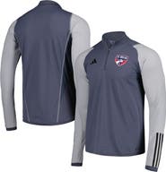 adidas Men's adidas Gray FC Dallas 2024 On-Field AEROREADY Quarter-Zip Training Top