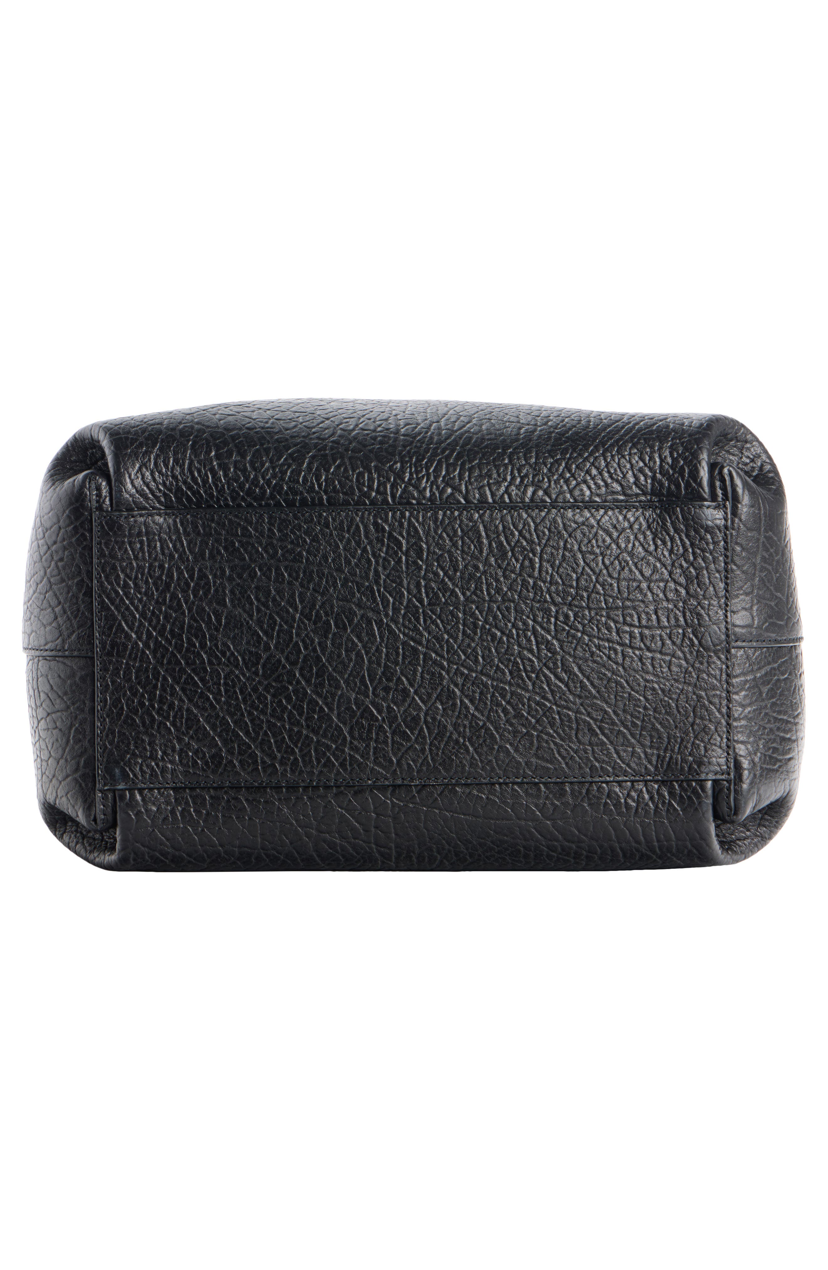 Grip Leather Crossbody Bag, Alternate, color, BLACK