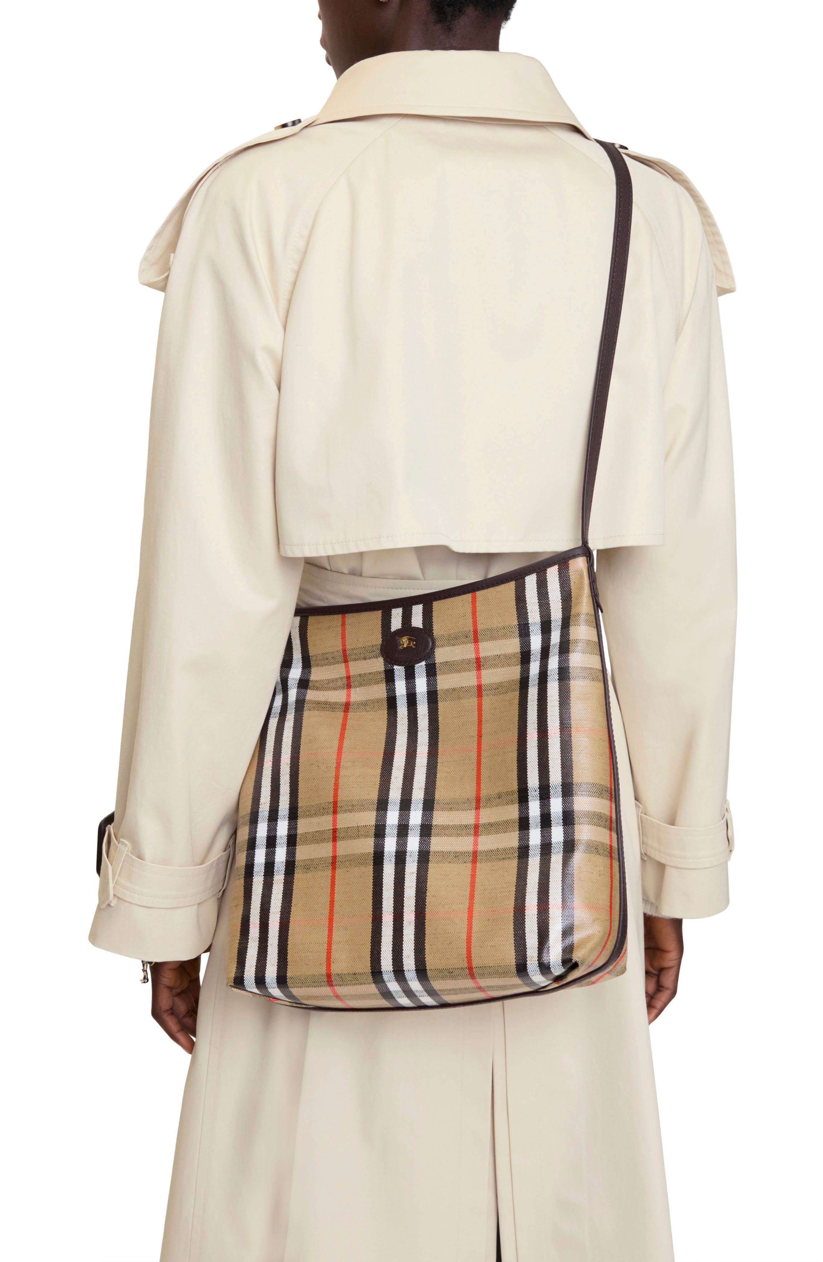 Small Highlands Coated Canvas Crossbody Bag, Alternate, color, SAND