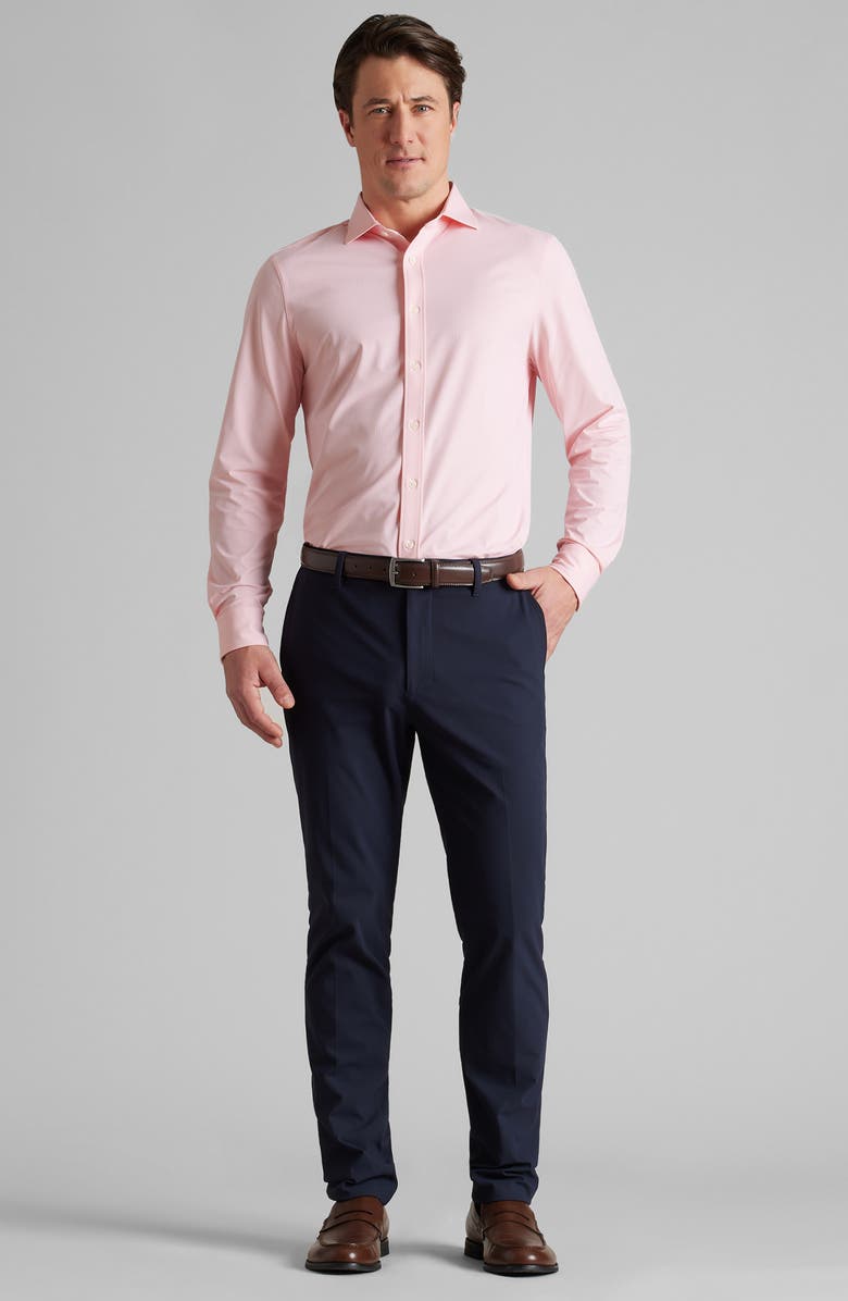 Rhone Commuter GoldFusion<sup>™</sup> Long Sleeve Button-Up Shirt, Alternate, color, Pink Mini Windowpane