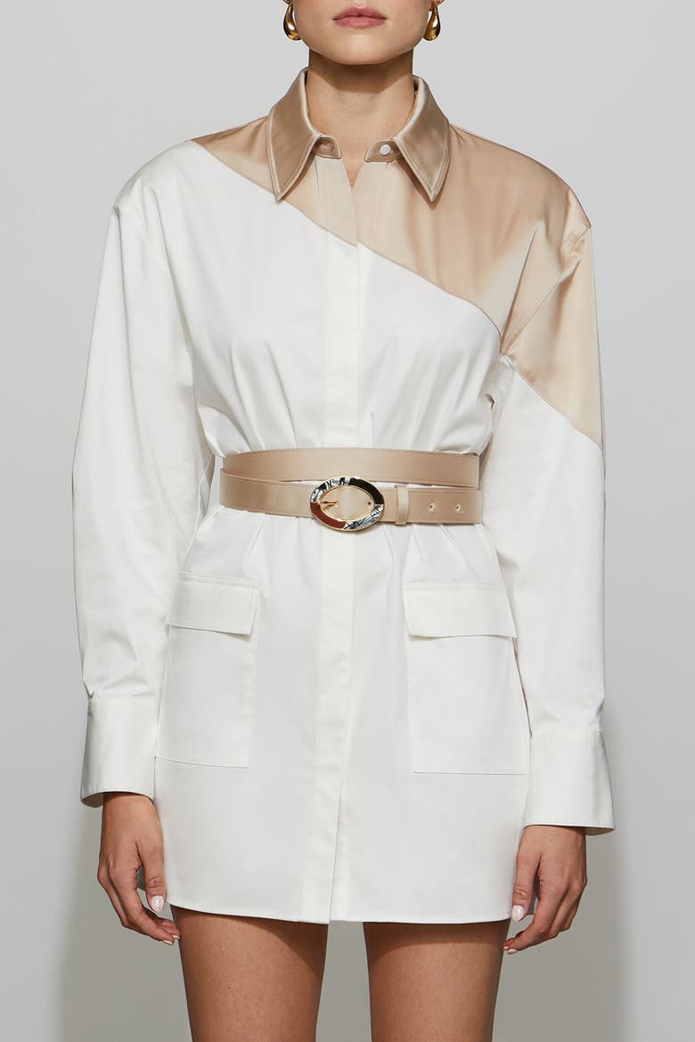 Halle Dress, Alternate, color, Vanilla/White
