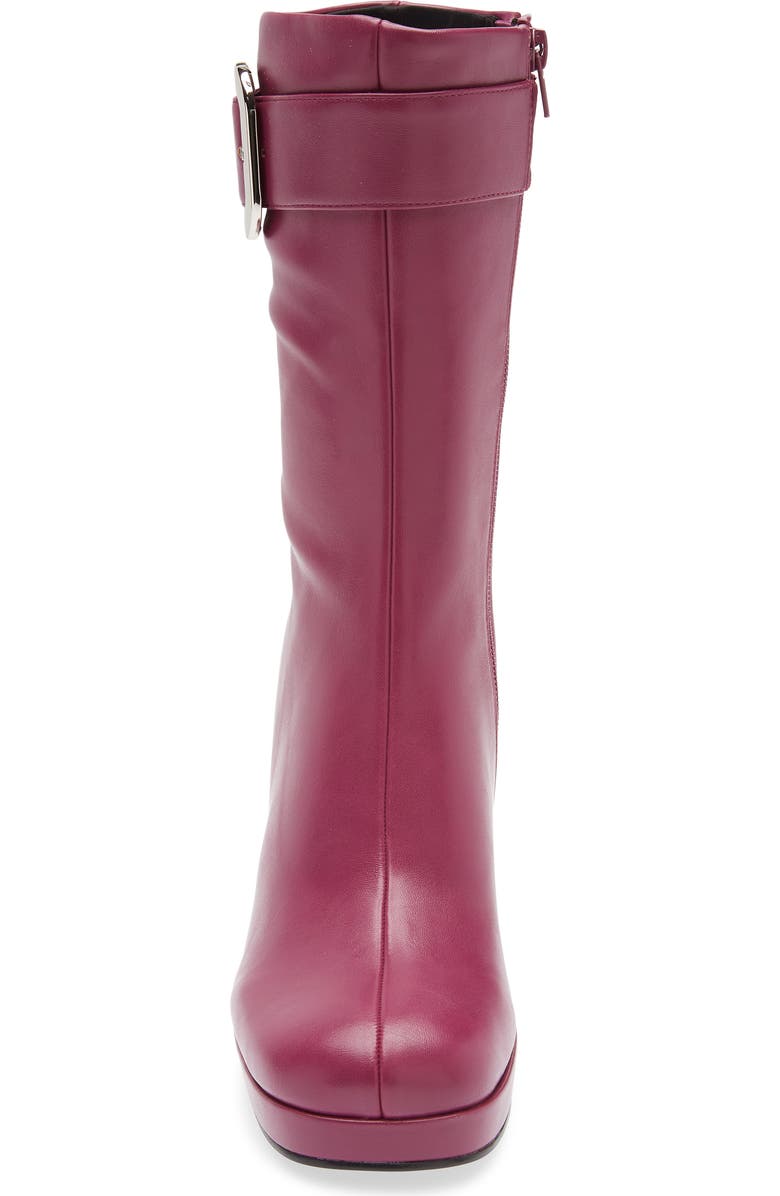 Jeffrey Campbell Bratty Block Heel Bootie, Alternate, color, Magenta