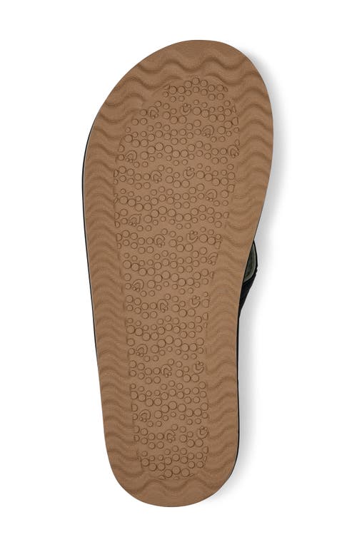 Sanuk Ziggy Plush Flip Flop In Black