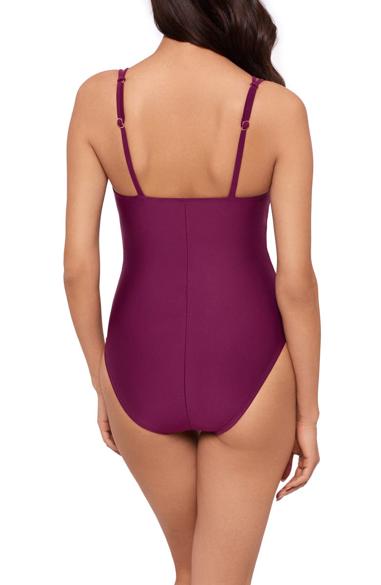 Magicsuit<sup>®</sup> Saki Obi One-Piece Swimsuit, Alternate, color, Boysenberry