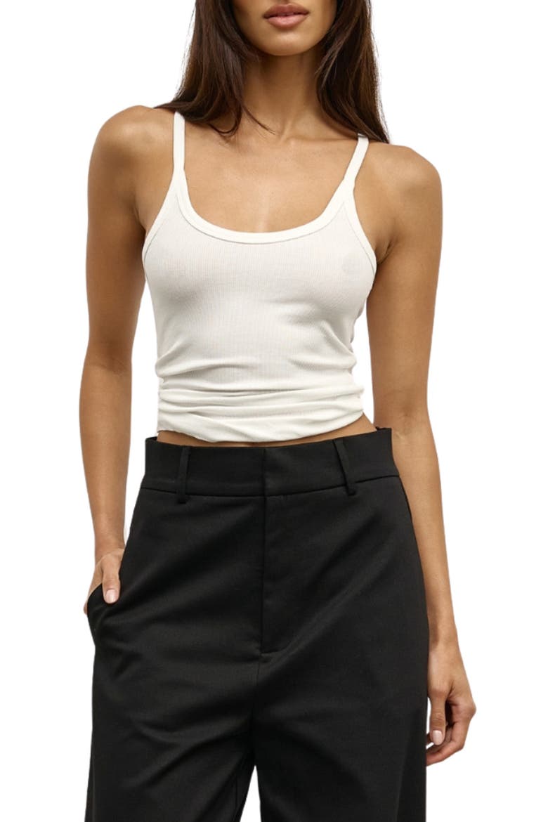 Jayla Scoop Neck Tank, Main, color, WHITE