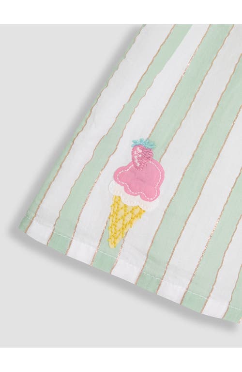 Jojo Maman Bébé Jojo Maman Bebe Ice Cream Appliqué Dress & Sun Hat Set