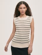 Finery London Dion Striped Knitted Sleeveless Top