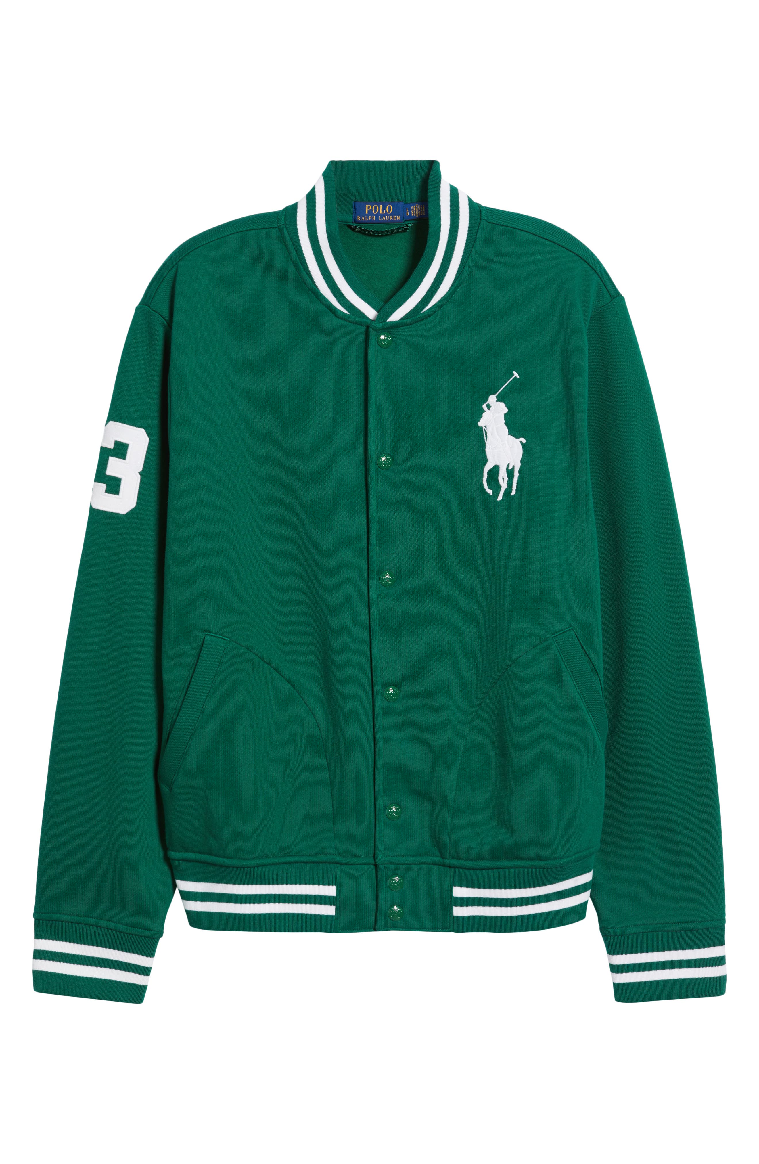 Polo Ralph Lauren Big Pony Fleece Baseball Jacket (Men) | Nordstrom