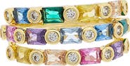 Juvell Rainbow Cubic Zirconia Multiband Ring