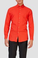 OppoSuits Red Devil Modern Tailored Fit Wrinkle Resistant Button-Up Shirt