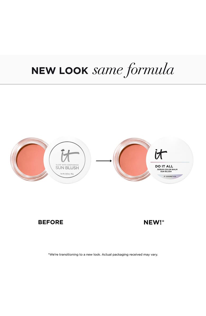 IT Cosmetics Do It All Serum Color Balm Sun Cream Blush & Bronzer, Alternate, color, Sunlit 10