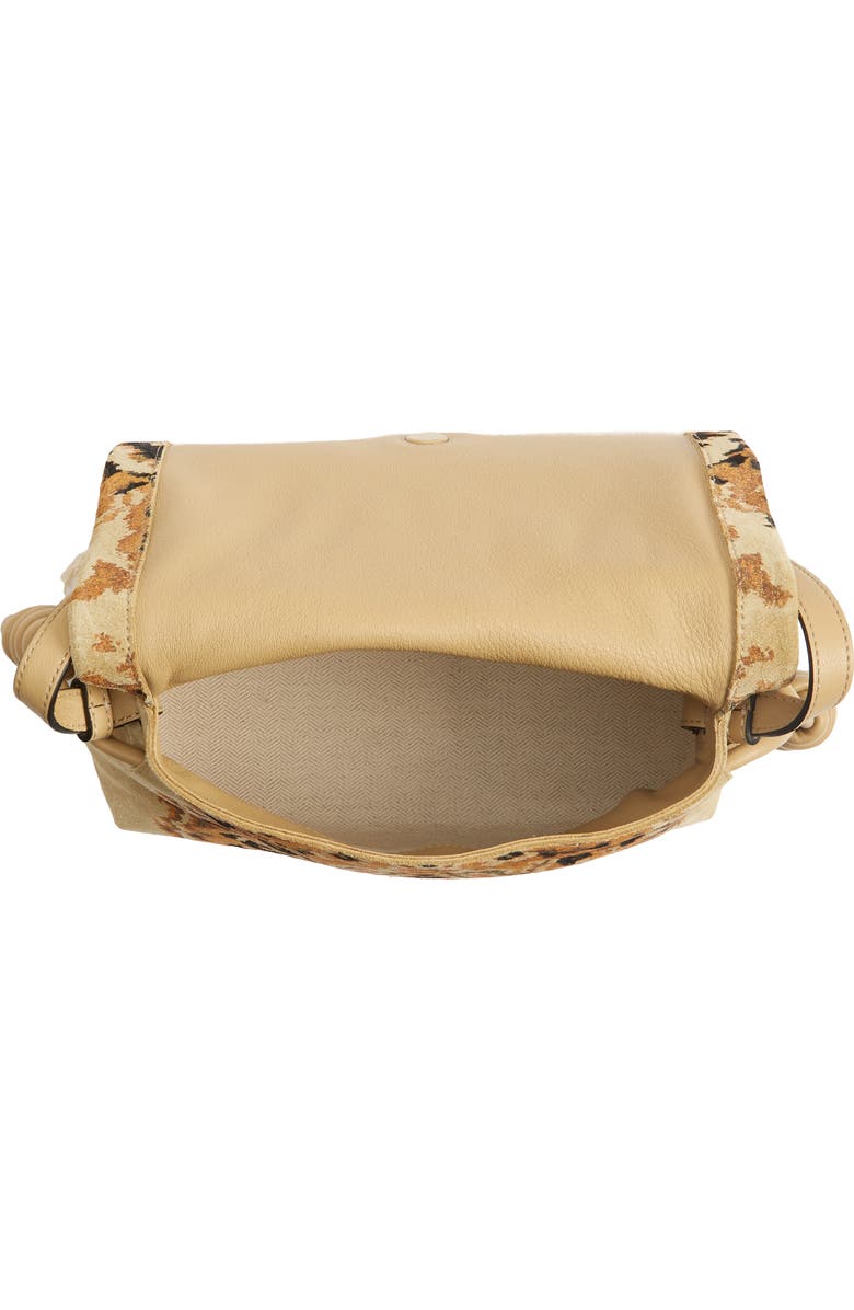 Loewe Flamenco Fringe Tapestry Calfksin Leather Bag, Alternate, color,