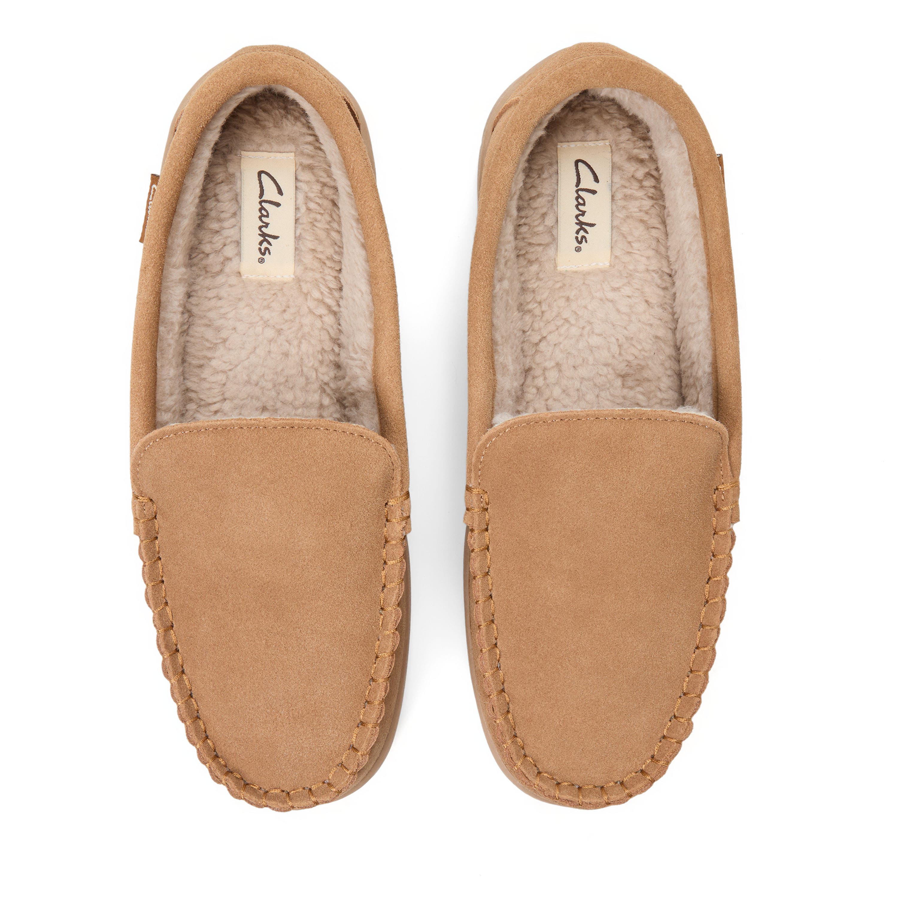 Clarks® Genuine Cow Suede Venetian Moc Slippers (Men) | Nordstrom