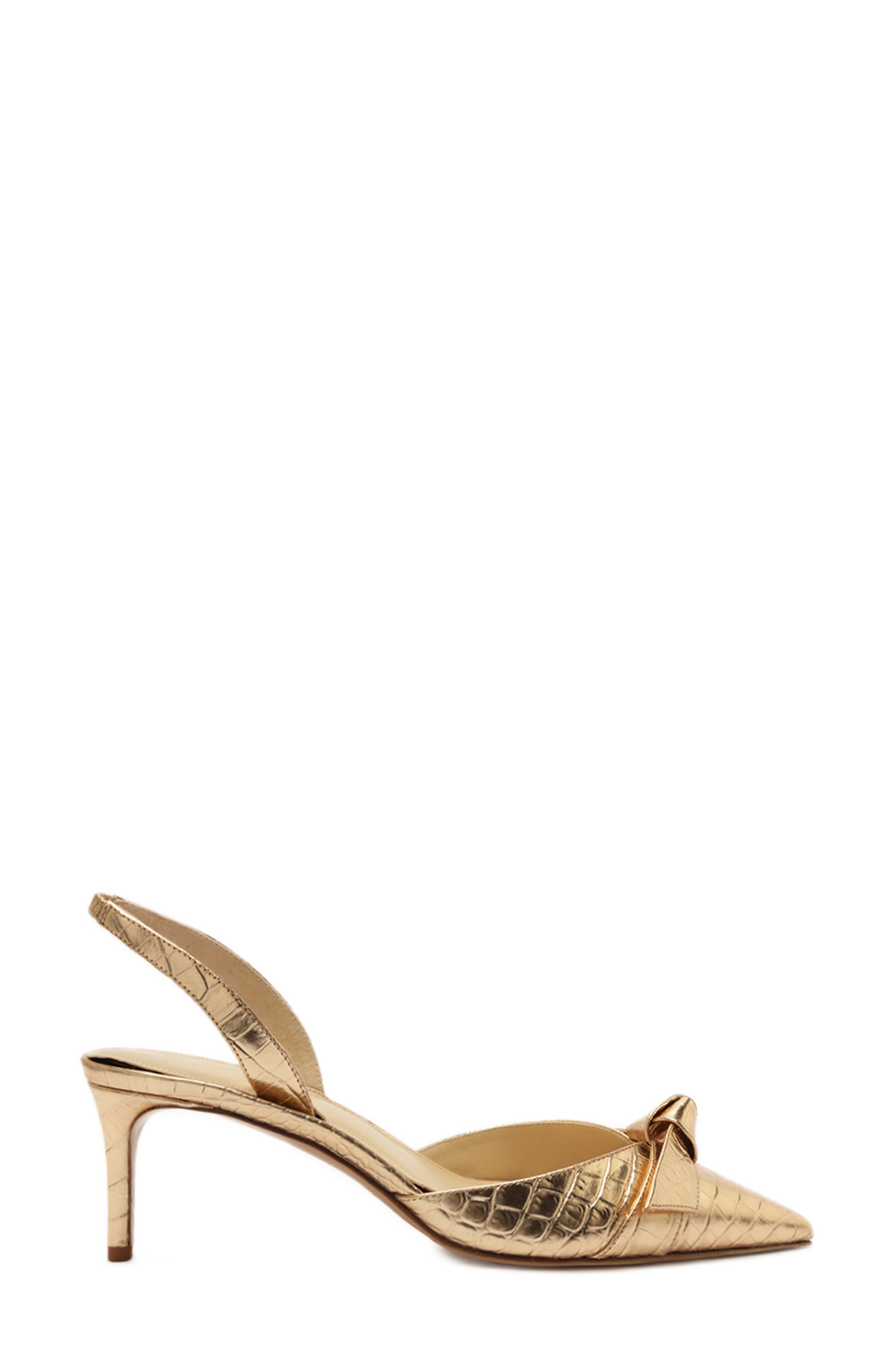 Alexandre Birman Clarita Croc Embossed Slingback Pump, Alternate, color, 