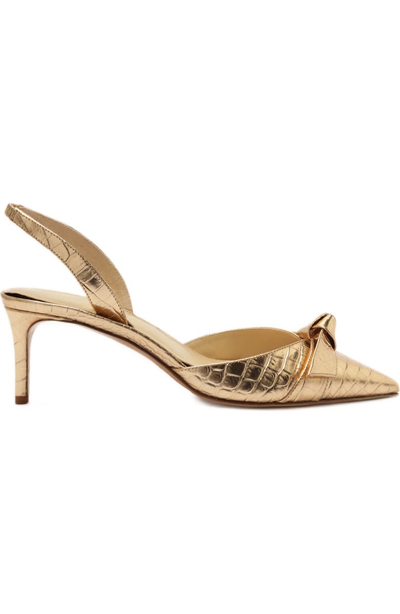 Alexandre Birman Clarita Croc Embossed Slingback Pump, Alternate, color,