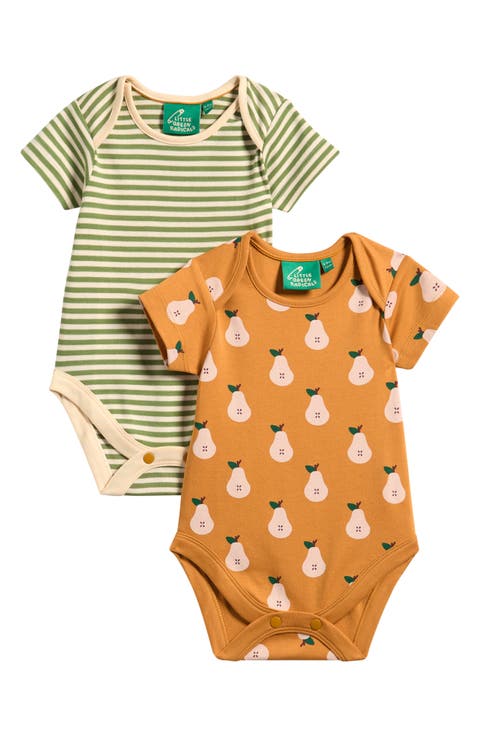 Summer Pears 2-Pack Assorted Organic Cotton Bodysuits (Baby)