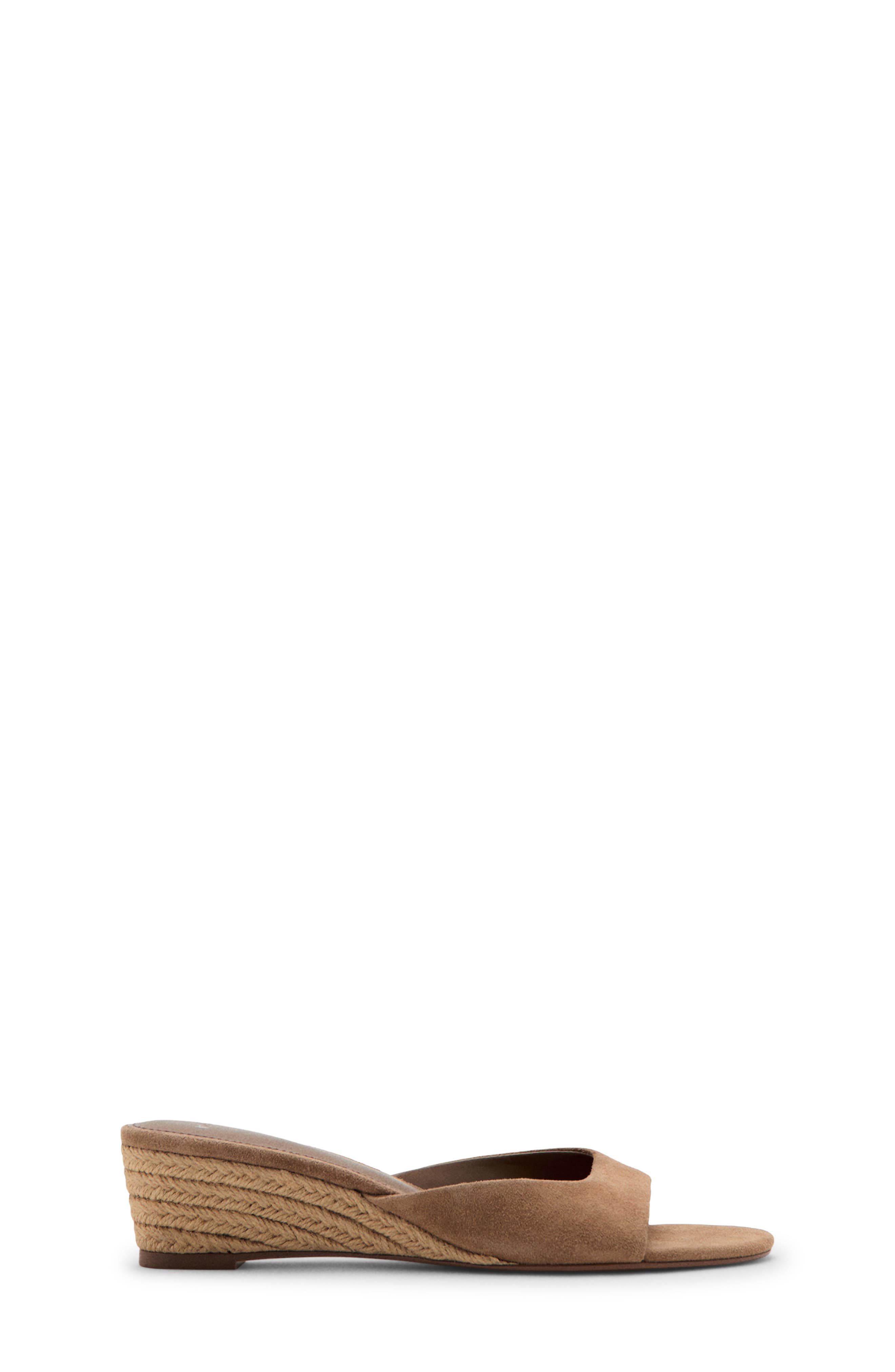 Espadrille Wedge Slide Sandal, Alternate, color, SAND