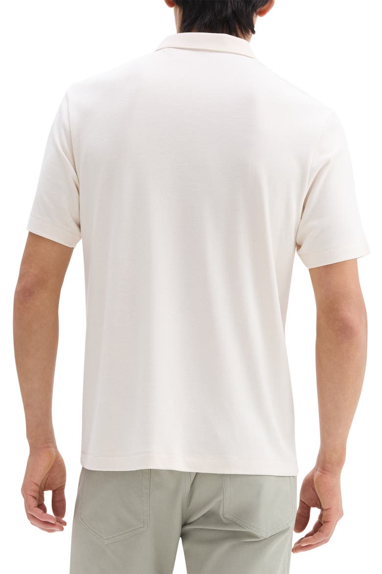 Kayser Solid Modal Blend Polo, Alternate, color, EGGSHELL