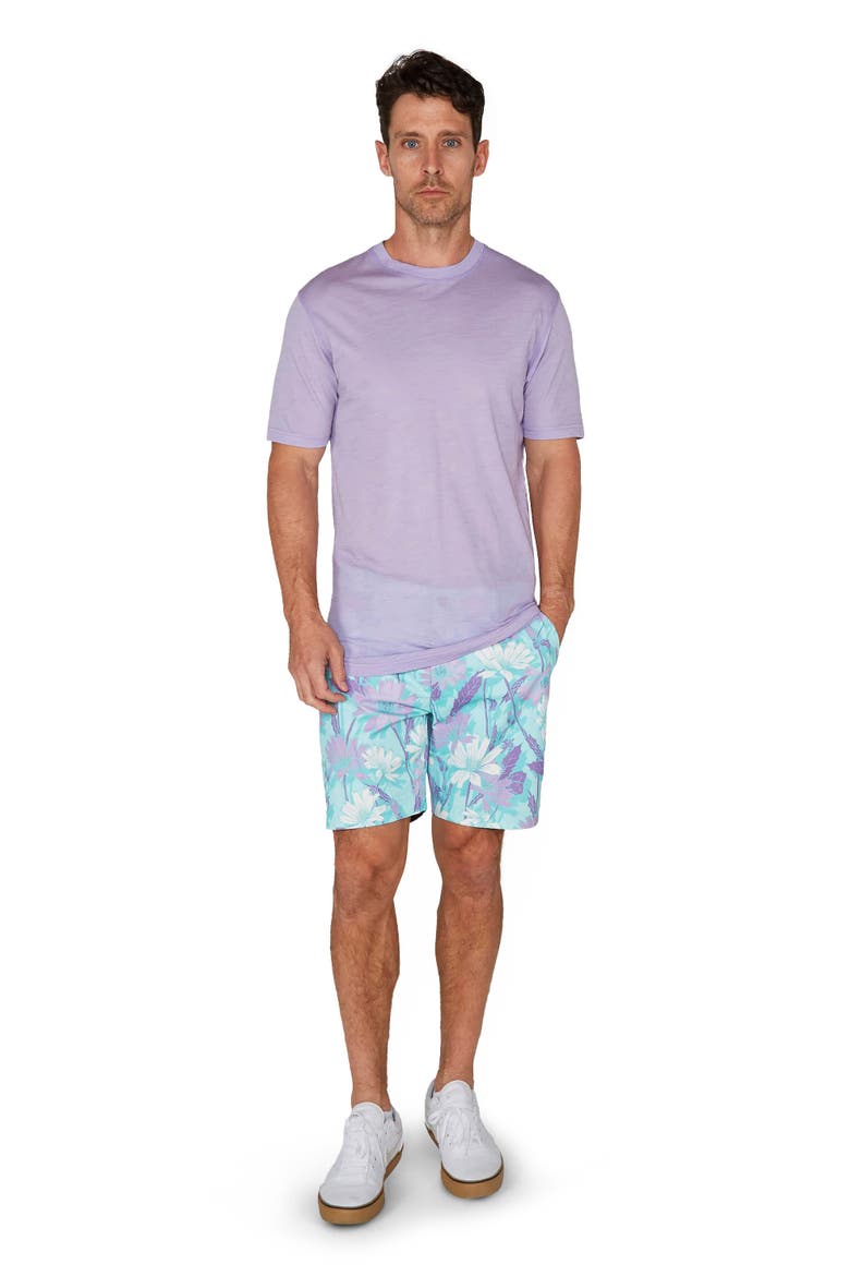 Cassius Merino Wool Jersey Crew Neck T-Shirt, Alternate, color, Lavender