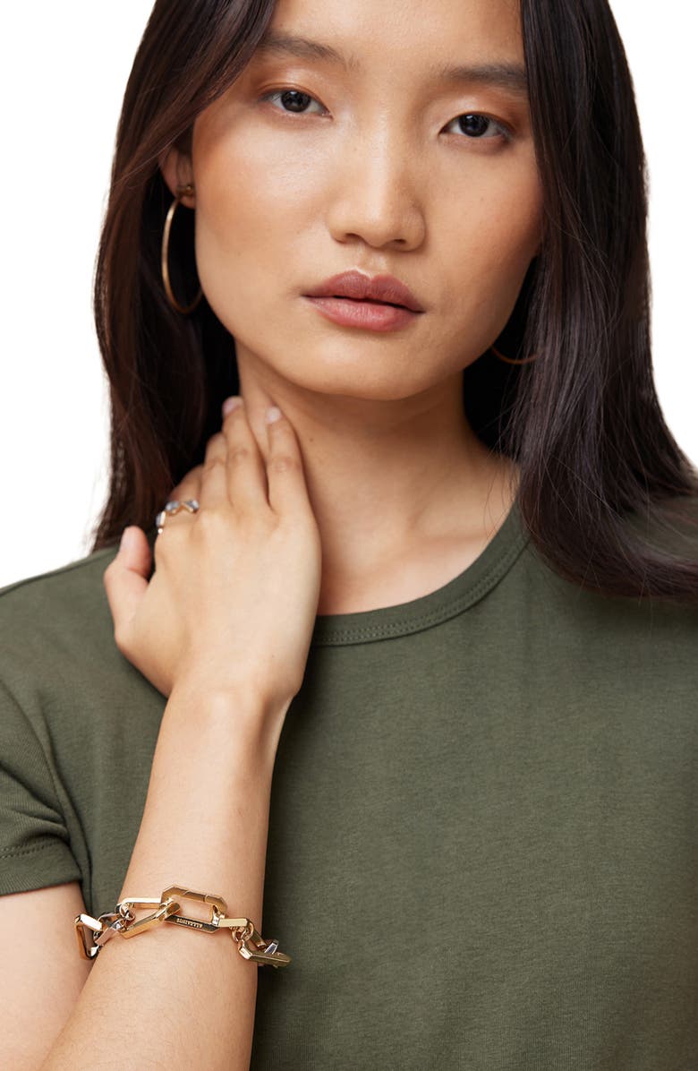 AllSaints Hex Chain Bracelet, Alternate, color, 