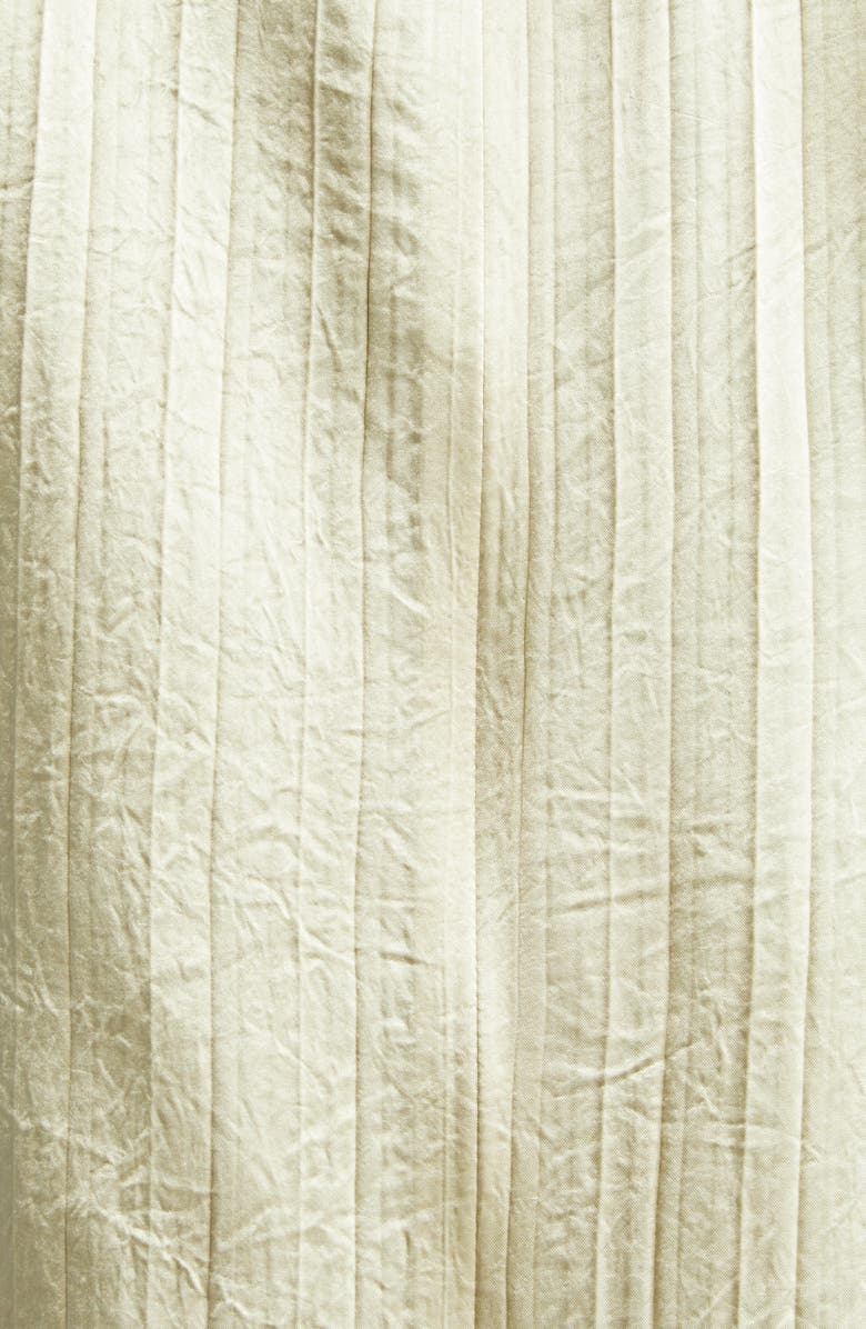 Jason Wu Collection Stripe Sleeveless Crinkled Satin Shift Dress, Alternate, color, Pistachio