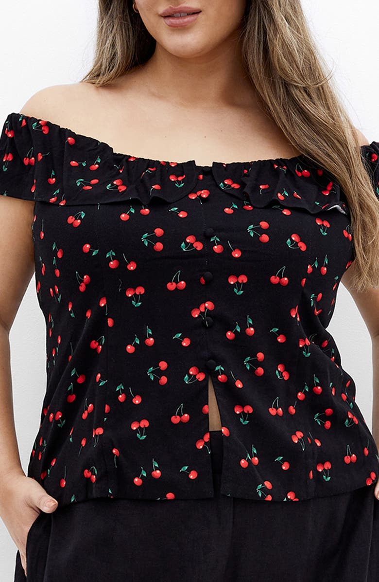 City Chic Bella Top, Main, color, 